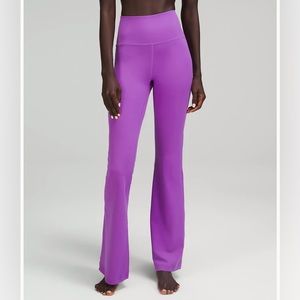 Lululemon Groove Super High-rise Flared Pant Nulu in moonlit magenta